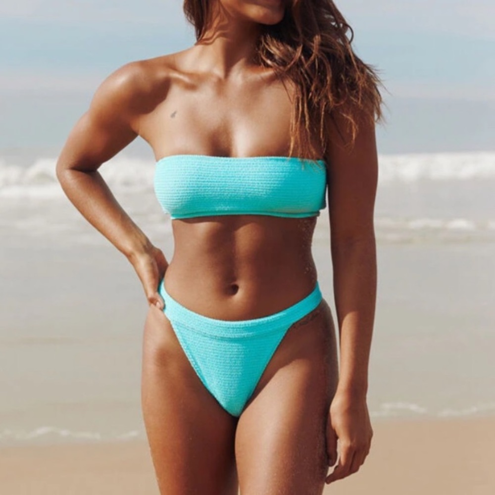 LA Hearts Scrunch Bikini Top & Bottom